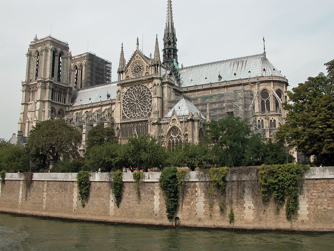 Paris 04 Notre Dame From The South Across The Seine 